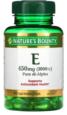 Nature's Bounty Vitamin E 1000IU 60 capsules