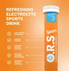 O.R.S sport orange tablets 20's