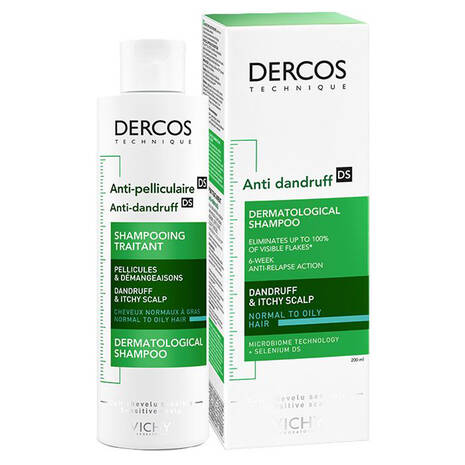 Vichy Dercos Anti-Dandruff Shampoo for Normal to Oily Hair 200ml