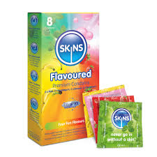 SKINS CONDOMS FLAVORS 8'S