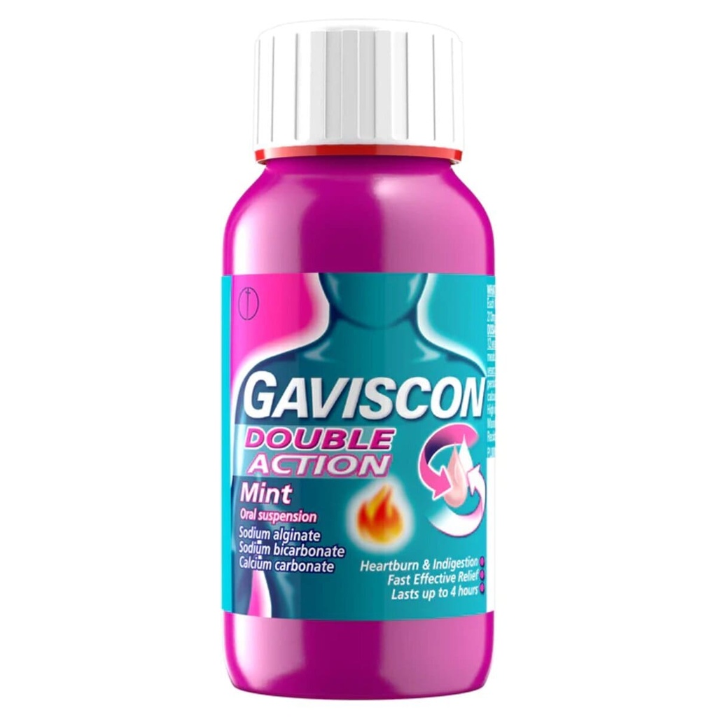 GAVISCON DOUBLE ACTION LIQUID MINT SUSP 300ML