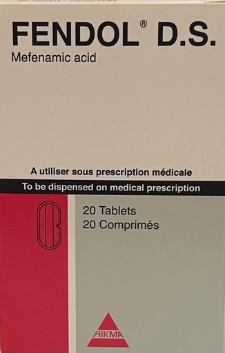 FENDOL DS 500MG 20 TAB