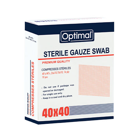 Optimal sterile gauze swab 10×10