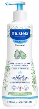 MUSTELA BABY GENTLE CLEANSING GEL HAIR AND BODY 500ml