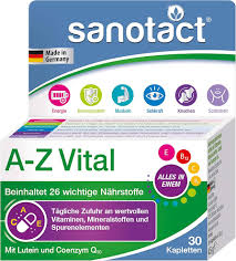 Sanotact A-z Vital Capsules Daily Multivitamin Support With Essential Vitamins & Minerals 30 Pcs
