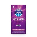 SKINS CONDOMS EXTRA LARGE 8'S