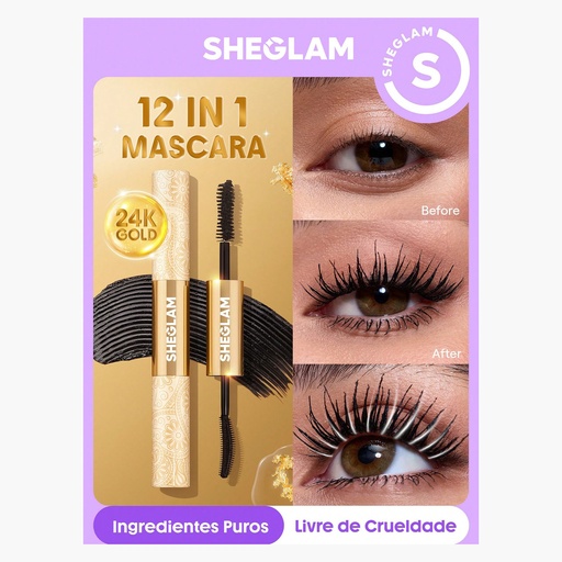 SG SHEGLAM All-In-1 24K Multi Effect Mascara Waterproof Blck