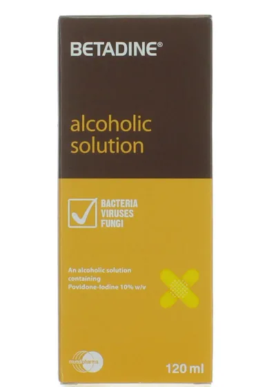 BETADINE 10% W/V ALCOHOLIC SOLUTION 120ML