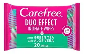 CAREFREE WIPES DUO EFFECT INTIMATE WIPES