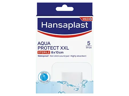 HANSAPLAST AQUA PROTECT XXL WOUND PAD 5S #48628