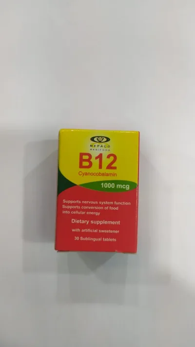 Mepaco B12 1000 Mcg 30 Tab SUBLINGUAL