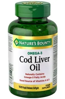 Nature's Bounty Cod liver oil 100 softgels