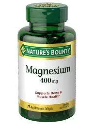 Nature's bounty magnesium 400mg cap 75's