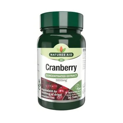 Natures Aid Cranberry 5000MG 30 tablets