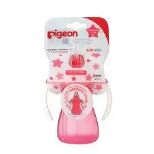 PIGEON  STRAW BOTTLE 150ML (PINK)