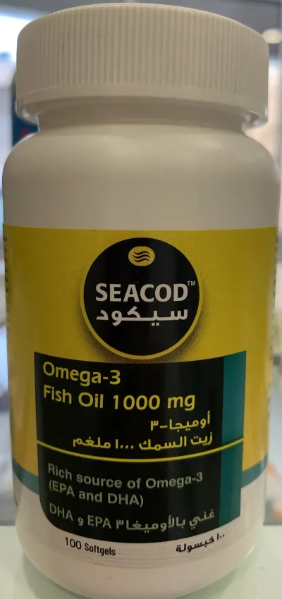 SEACOD OMEGA-3 FISH OIL 1000MG 100CAPS