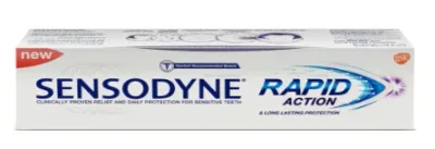 SENSODYNE TOOTHPASTE RAPID ACTION 75ML