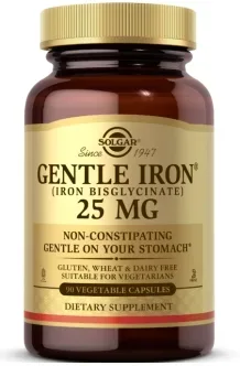 Solgar Gentle Iron 25mg 90 capsules