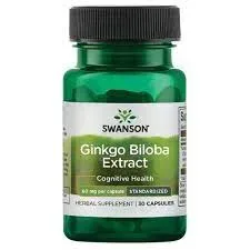 Swanson Ginkgo Biloba Extract, 60mg, 30caps