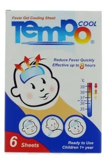 Tempocool fever gel 6 sheets