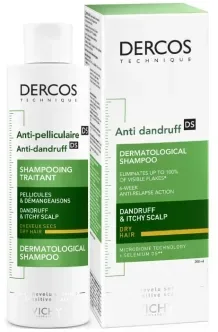 Vichy Dercos Anti-Dandruff Shampoo for Dry Hair 200ml