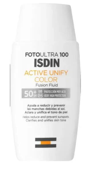 ISDIN FOTO ULTRA 100 ACTIVE SUNSCREEN UNIFY FUSION FLUID COLOR 50ML