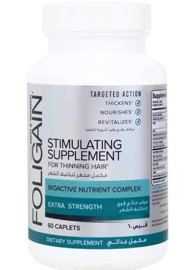 FOLIGAIN STIMULATING SUPPLEMENT FOR THINING HAIR 60'S CAPLETS