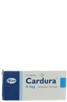 CARDURA 4mg TAB 20's