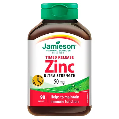 JAMIESON ZINC 50MG TAB 90"S