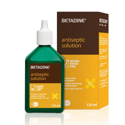 BETADINE 10% W/V ANTISEPTIC SOLUTION 120ML