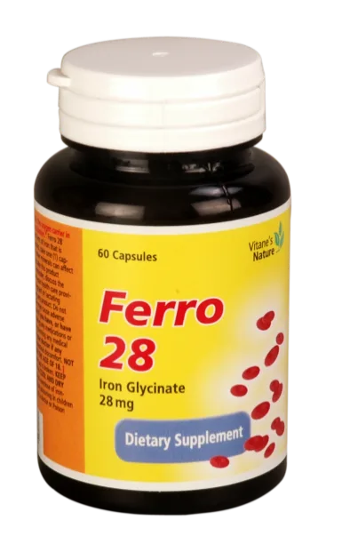 FERRO 28MG CAPS 60'S