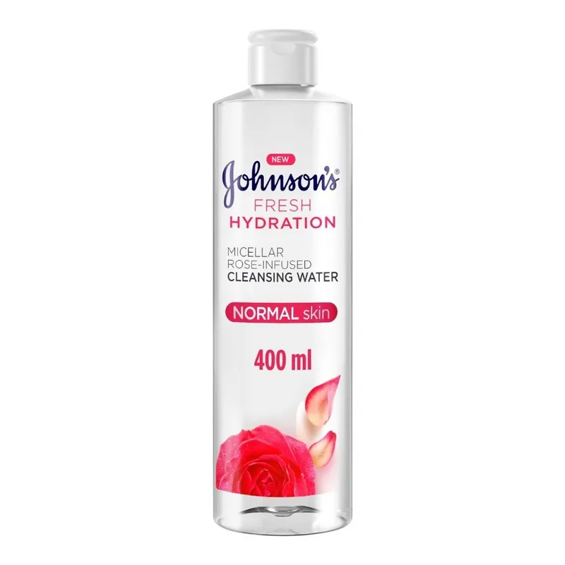JOHNSON & JOHNSON ROSE WATER MICELLAR CLEANSER 400ML