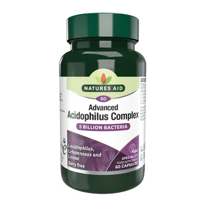 Natures Aid Acidophilus Complex 5 billion bacteria 60 capsules