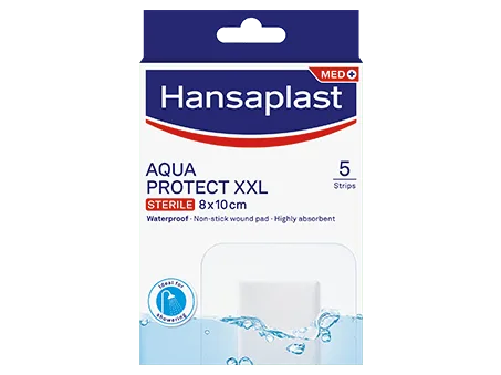 HANSAPLAST AQUA PROTECT XXL WOUND PAD 5S #48628