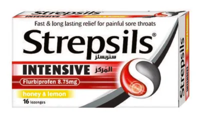 STREPSILS INTENSIVE HONEY & LEMON LOZ 16 S