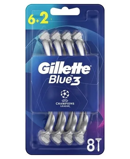 Gillette Blue3 RAZORS Comfort 6+2