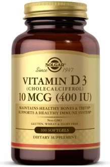 Solgar Vitamin D3 400 IU100 softgels