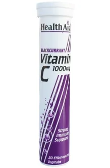 Health Aid Blackcurrant Vitamin C 1000mg effervescent 20 tablets