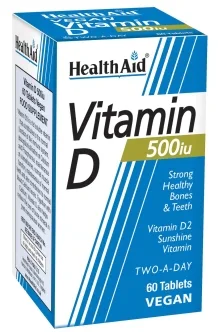Health Aid Vitamin D 500iu 60 tablets