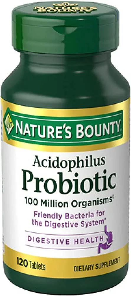 Nature's Bounty Acidophilus Probiotic 120 tablets