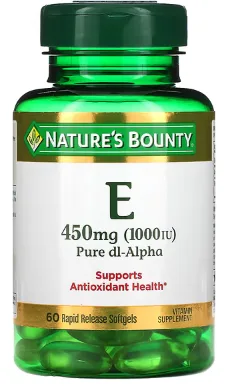 Nature's Bounty Vitamin E 1000IU 60 capsules