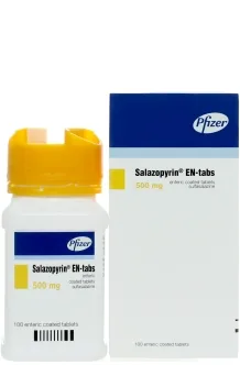Salazopyrin 500mg 100 tablets