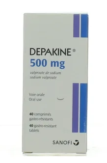 Depakine 500mg 40 tablets