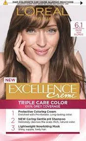 L'Oreal Paris Excellence Creme Dark Ash Blonde 6.1 1 pkt