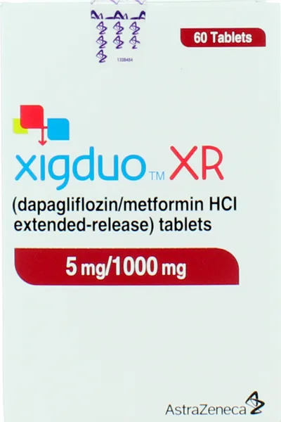 XIGDUO XR 5/1000MG TABS 60'S