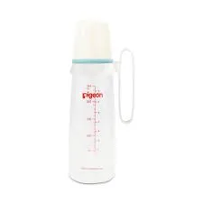 PIGEON PA26008 PLASTIC NURSER(4+M) 240ML WITH HOLDER