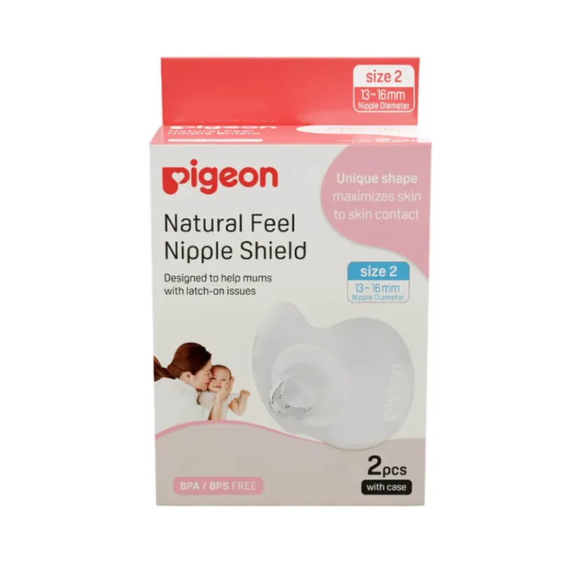 PIGEON (79318) NATURAL FEEL NIPPLE SHIELD SIZE MEDIUM
