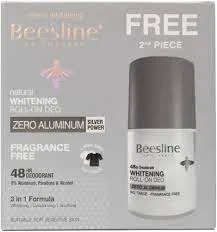 BEESLINE WHITENING ROLL-ON ZERO ALUMINUM 50ML(1+1 FREE)