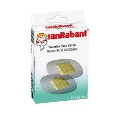 Sanitabant F/Aid Plaster Round 20'S