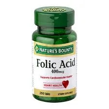 Nature's Bounty Folic Acid 400mcg 250 tablets